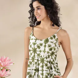 Anouk Rustic Tie and Dye Peplum Regular Top-56