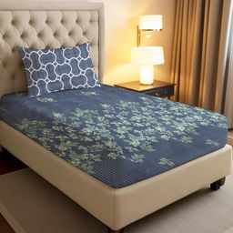 IVAZA Black Geometric 140 Polycotton Single-image-71
