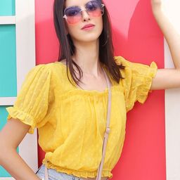 Sera Chiffon Crop Top-image-0