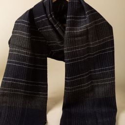 KUSVAA Unisex Striped Merino Wool Mufflers-image-99