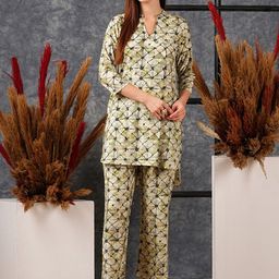 GoSriKi Geometric Printed Tunic With Trousers-picture-11