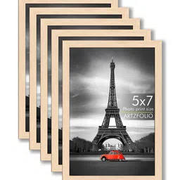 ArtzFolio Camel Brown 5 to 7 Pieces Wood Wall Photo Frames-9