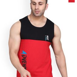 SLOWLORIS Men Pack Of 2 Printed Scoop Neck Gym Vests-picture-9