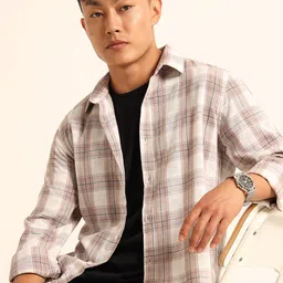 Bushirt Men Classic Checked Casual Shirt-image-56