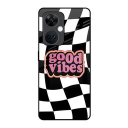 QRIOH Good Vibes Printed OnePlus Nord CE 3 5G Back Case Mobile Accessories-picture-9