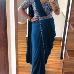 SAADHVI Embellished Pure Silk Saree-image-6