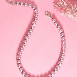 ORANGENYSHA Gold-Plated Pearls Beaded Statement Necklace-38