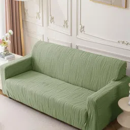 House Of Quirk Triple Seater Jacquard Waterproof Crizzle Pattern Fabric Sofa Cover-picture-32