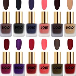 VOLO Set Of 12 Velvet Matte Nail Polish - 8 ml Each-55