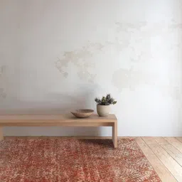 DDecor Red Geometric Anti-Skid Polyester Carpet-picture-4