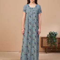 Sand Dune Printed Maxi Nightdress-image-86