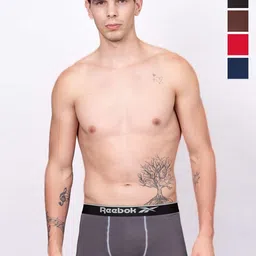 Reebok Pack Of 5 Logo Detail Trunks-picture-11
