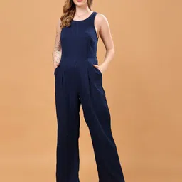 Louis Bayrad Tencel Culotte Jumpsuit-image-7
