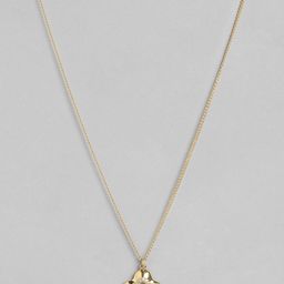 Carlton London Gold-Plated Floral Pendant with Chain-26