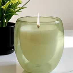Soi FlameCraft Green Double insulated Scented Jar Candle-image-46