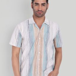 Stysure Men Comfort Semi Sheer Casual Shirt-image-13