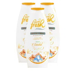 DERMIFRESH Set Of 3 Prickly Heat Powder Fresh Sandal For Instant - 150 g Each-9