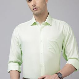 Van Heusen Custom Fit Textured Pure Cotton Formal Shirt-picture-10