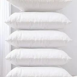 Shadowkart White 5 Pieces Fibre Filled Polyester Ultra Soft Sleep Pillows-14