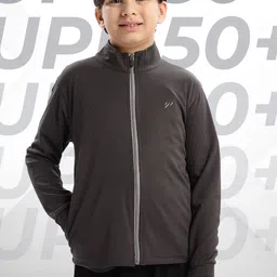BLUE TYGA Boys Antimicrobial Outdoor Open Front Sunscreen Jacket-58