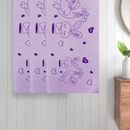 Myntra Elegant Homes Purple 3 Printed Cotton 300 GSM Bath Towel-image-32