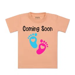 Arvesa Kids Typography Printed Applique T-shirt-36