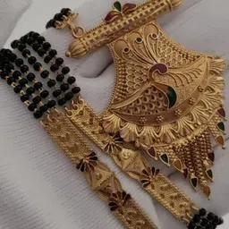 V.K.PAYAL.JEWELLERY Gold-Plated Artificial Beaded Mangalsutra-picture-27
