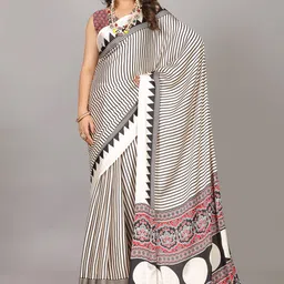 VIRENDRA TEXTILES Floral Satin Saree-picture-29