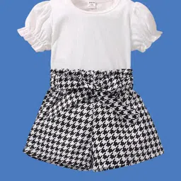 HSS TRENDS Kids-Unisex White Cotton Blend Clothing Set-image-36
