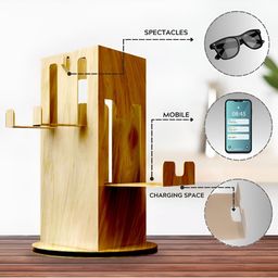 Sole Module Wooden 360 degrees Rotatable Holder image 5
