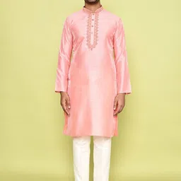 Arihant Rai Sinha Men Embroidered Regular Thread Work Kurta with Trousers-image-43