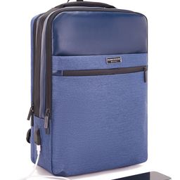 Kenneth Cole Unisex Colourblocked Backpack with USB Charging Port-44