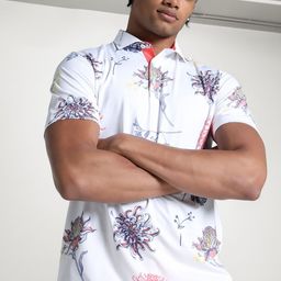 Puma MATTR Dahlia Men Printed Golf Polo T-Shirt-image-2