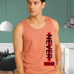 SZN Men Peach Printed Innerwear Vests-picture-40