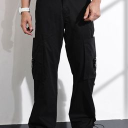 Thomas Scott Men Cotton Mid-Rise Original Cargos Trousers-image-61