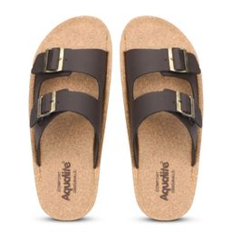 Aqualite Men Buckle Strap Sliders Comfortable Flip Flops-image-77