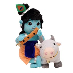 Panda's Box Lord Krishna & Cow duo Plush Soft Toy image 4