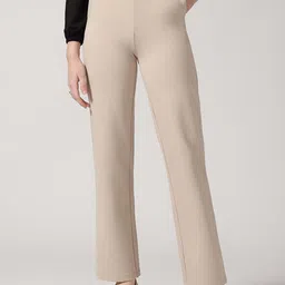 Strong And Brave Women Comfort Regular Fit High-Rise Formal Trousers-7