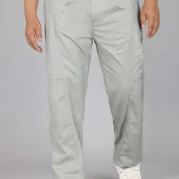 IVOC Men Straight Fit Cotton Cargos Trousers-picture-30