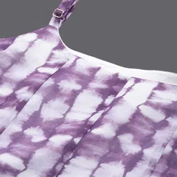 Varanga Abstract Printed Panelled Chanderi Silk A-Line Kurta With Trousers & Dupatta image 5
