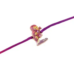 Sangria Kids Set Of 2 Thread Rakhi With Roli Chawal Chandan & Mishri image 2