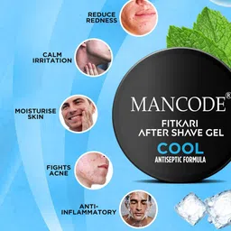 MANCODE Fitkari After Shave Gel With Cool Antiseptic Formula 100g image 4