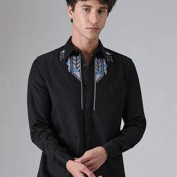 Banana Club Men Classic Slim Fit Opaque Party Shirt-image-66