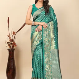 J 6 DESIGNER Woven Design Zari Banarasi Saree-picture-38
