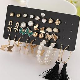 ONUYX Silver-Plated Alloy Earrings-35