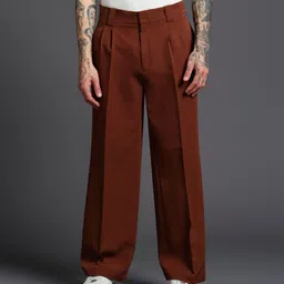 Bonkers Corner Men Tailored Loose Fit High-Rise Trousers-image-24
