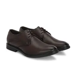 Azzaro Black Men Round Toe Formal Derbys-image-94