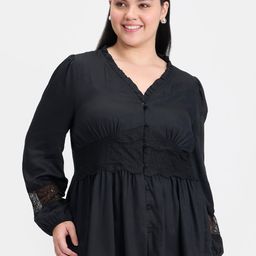 Virgio Women Extended Sleeves Peplum Top-image-43