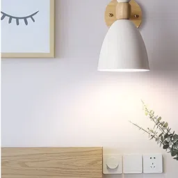 KINIS White & Beige Frustum Shaped Aluminium Wall Lamp-20