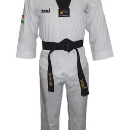 USI UNIVERSAL THE UNBEATABLE Unisex V-Neck Top With Trouser Taekwondo Dress-image-62